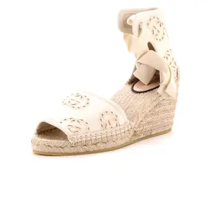 Pre-owned Gucci Women's Damita Espadrilles Interlocking G Embroidered Canvas by Rebag