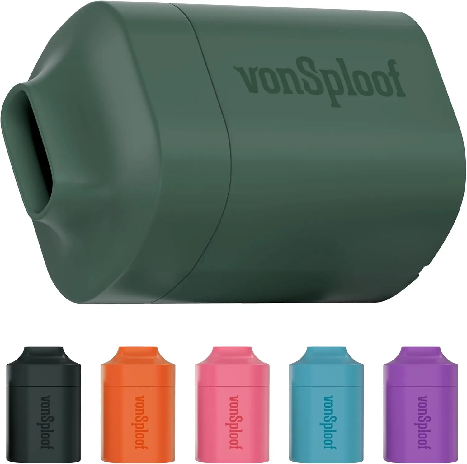 vonSploof Personal Air Filter - Green Case - Easy To Use & Long Lasting Replaceable Filter