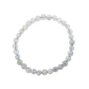 Labradorite Bracelet 6mm Beads | Natural Gemstone Manifestation Bracelet |  Natural Gemstone Jewelry for Adults Unisex Protection Intuition Transformation Healing Energy Gift jewellery Crystal Bracelet Chakra Crystal Agate Bracelet Quartz