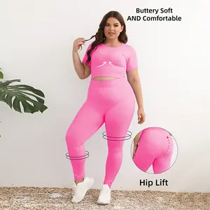 Summer plus size Yoga Clothing suit Fat High-end Sports suit Women's Two-piece Sports Yoga Clothing plus size Women