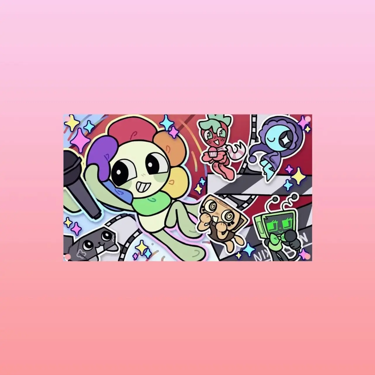 Dandy’s World Picture Flag Tapestry – Cartoon Game Wall Art | Aesthetic Gaming Banner | Colorful Fan Decor | Room Gift