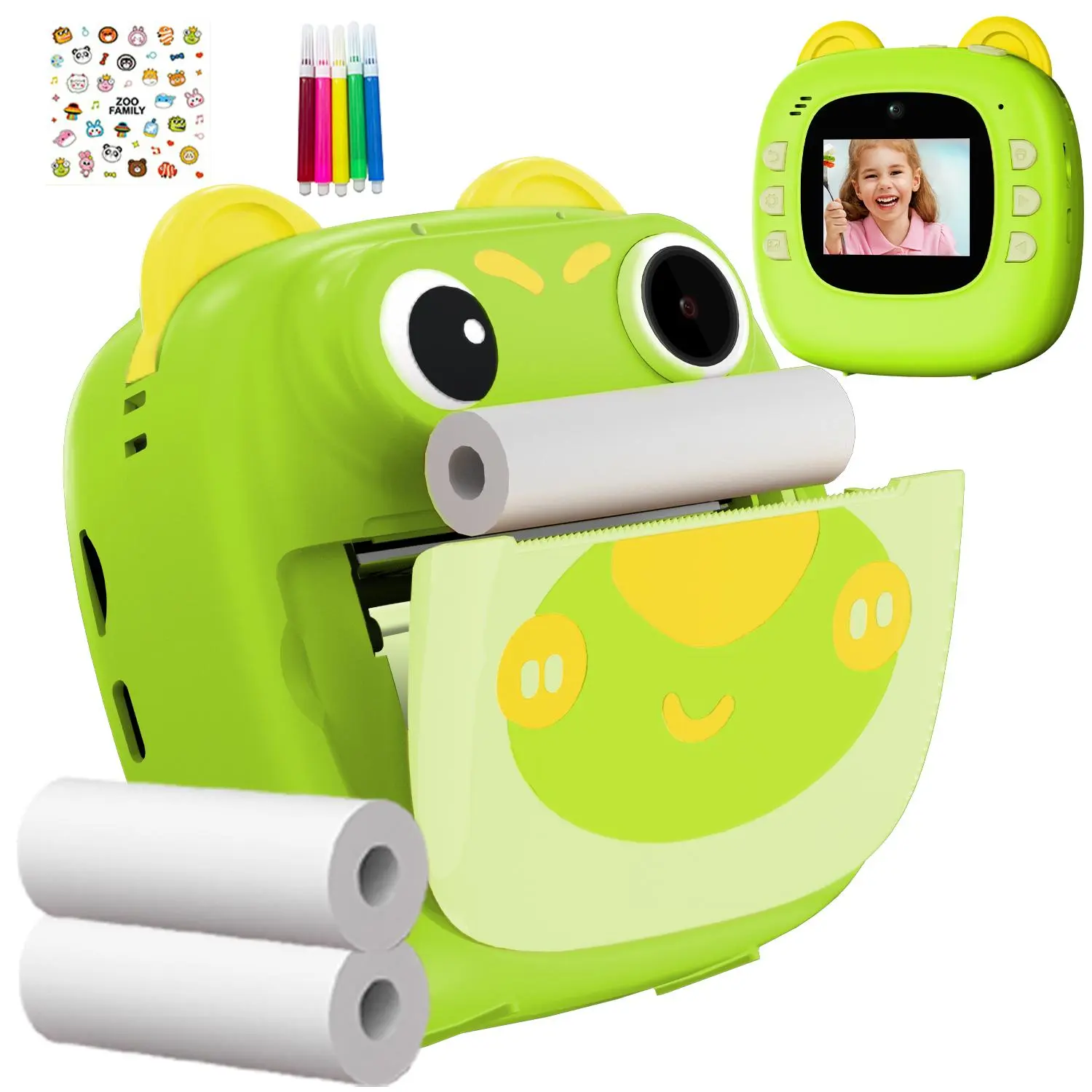 Instant Print Camera, 1 Count 1080P HD Instant Print Camera, Digital Camera, Ideal Toys Gifts for Boys & Girls