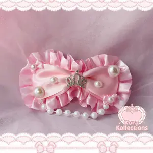 handmade enchanted satin bow by kora kollections