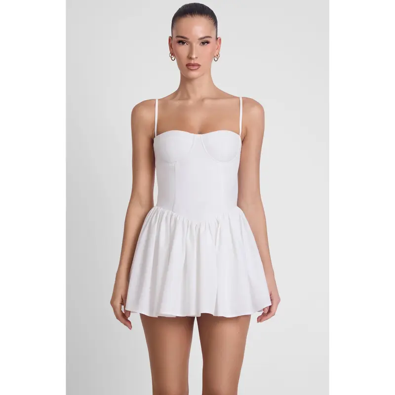 Raquel Babydoll Corset Mini Dress - White Casual Solid - TikTok Shop Raquel Babydoll Corset Mini Dress - White Casual Solid - TikTok Shop