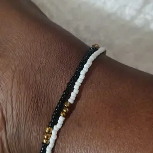 CUTE1  black and white ANKLET Female Anniversary Birthday Daily Engagement