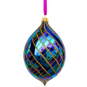 Stardust Spinner Glass Ornament