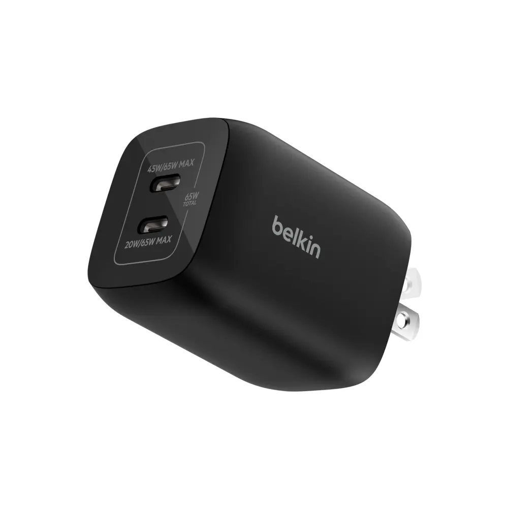 Belkin 65W Gaming Dual USB-C Wall Charger with Port for Nintendo Switch 2, Smartphone, Cellphone, Tablet, Electronic Devices, Tablets, Mobile