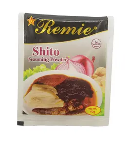 Remie Shito Seasoning Powder - Pack of 10 (10g Each) Onions Ginger, Pepper Gravy, Shitto