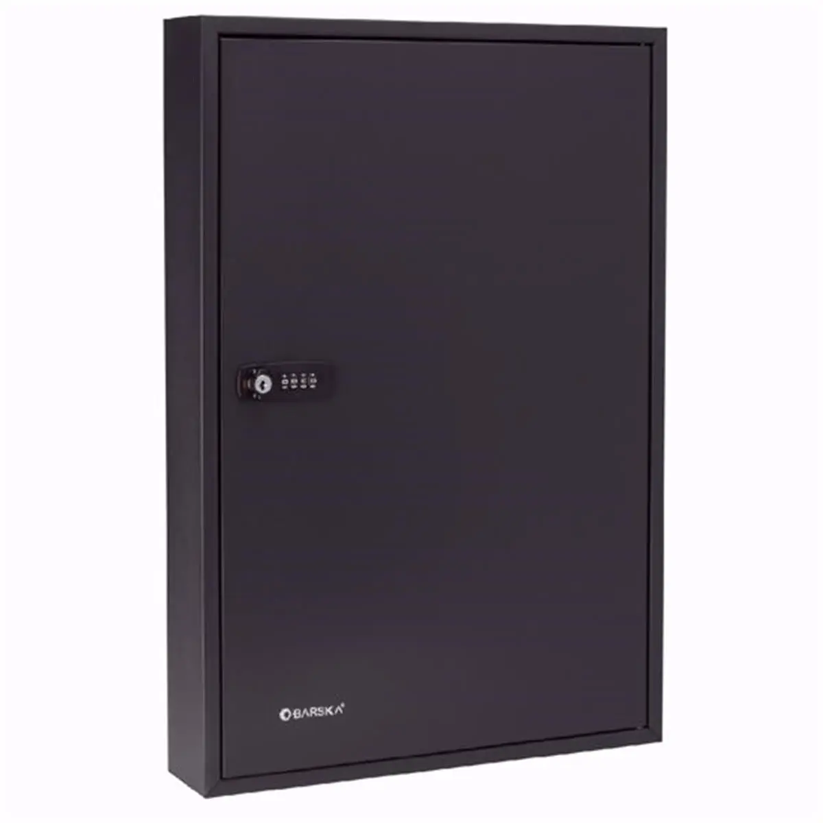 212 MAIN 100-Position Adjustable Key Cabinet with Combination Lock - Black Lock Box, Steel Body, Adjustable Hooks, Pre-Drilled Holes for Office/Commercial Furniture Key Storage