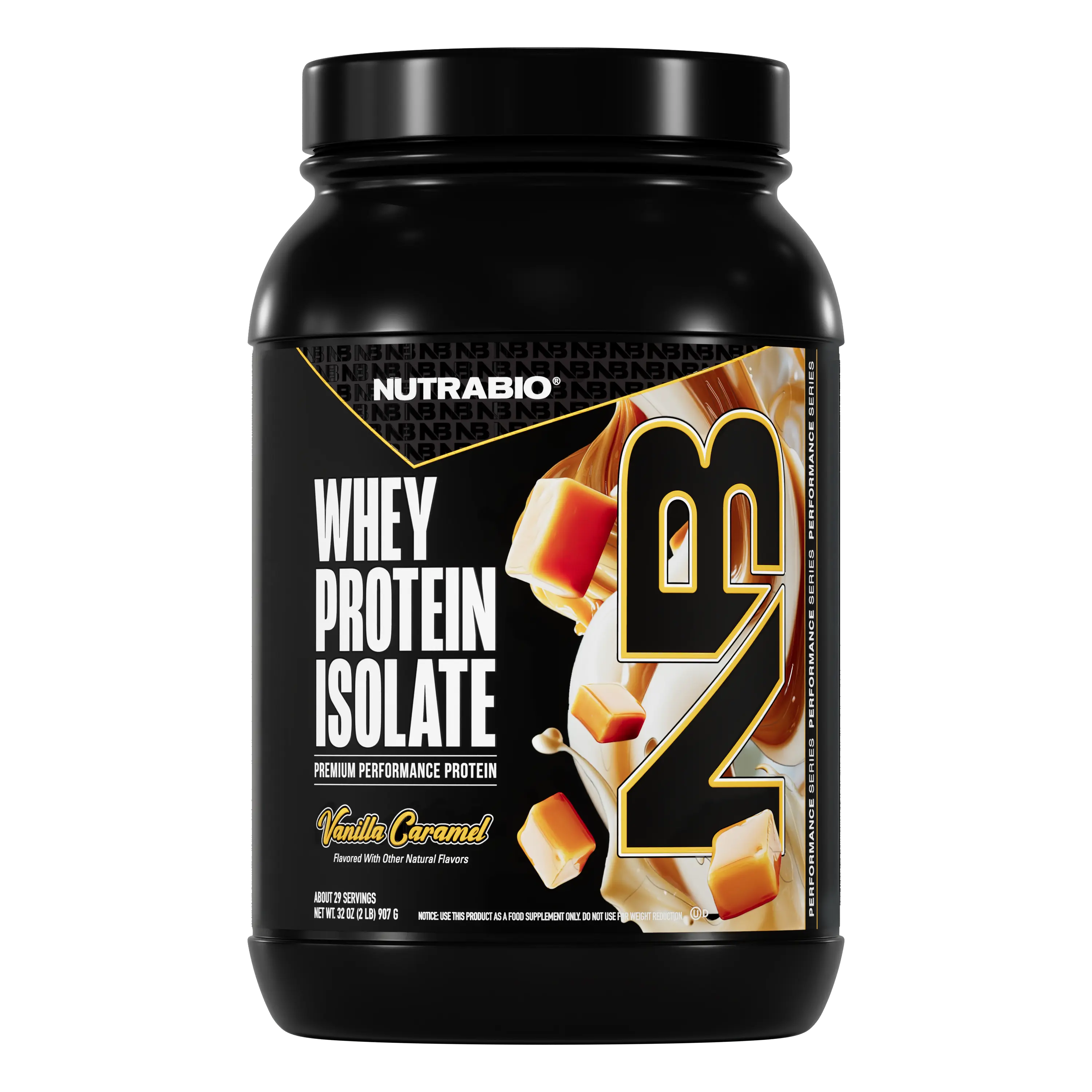 NutraBio Supplements Whey Protein Isolate Powder - 25g Whey Isolate - Low Carb, Low Sugar, Digestive-Friendly