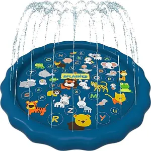 Foldable Water Spray Pad, Inflatable Water Spray Mat, Outdoor Water Play Toy, Durable PVC Material Swimming Pool Toy, Garden Toy, Birthday Gift, Inflatable Water Sprinkler