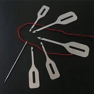 Stainless Steel Quick Threader, Embroidery Sewing Accessory, Handmade Cross Stitch Needle Threading Tool, Sewing Tools, DIY Craft Supplies