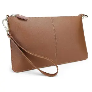 Genuine Leather Wristlet Crossbody Bag for Women – Small Cell Phone Purse, Clutch Wallet with Strap – Versatile Handbag for Travel, Shopping & Everyday Use