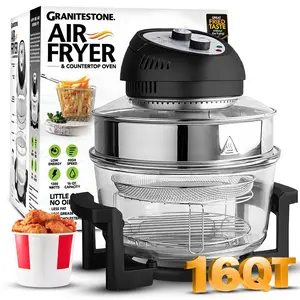 Granitestone 16 Quart Extra Large Air Fryer - Oil-Less Crispy Cooking for Healthier Meals