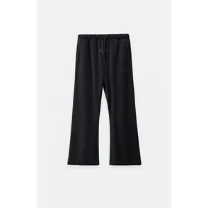 Fear of God ESSENTIALS Men's Kids Vintage Black Velour Flare Sweatpants