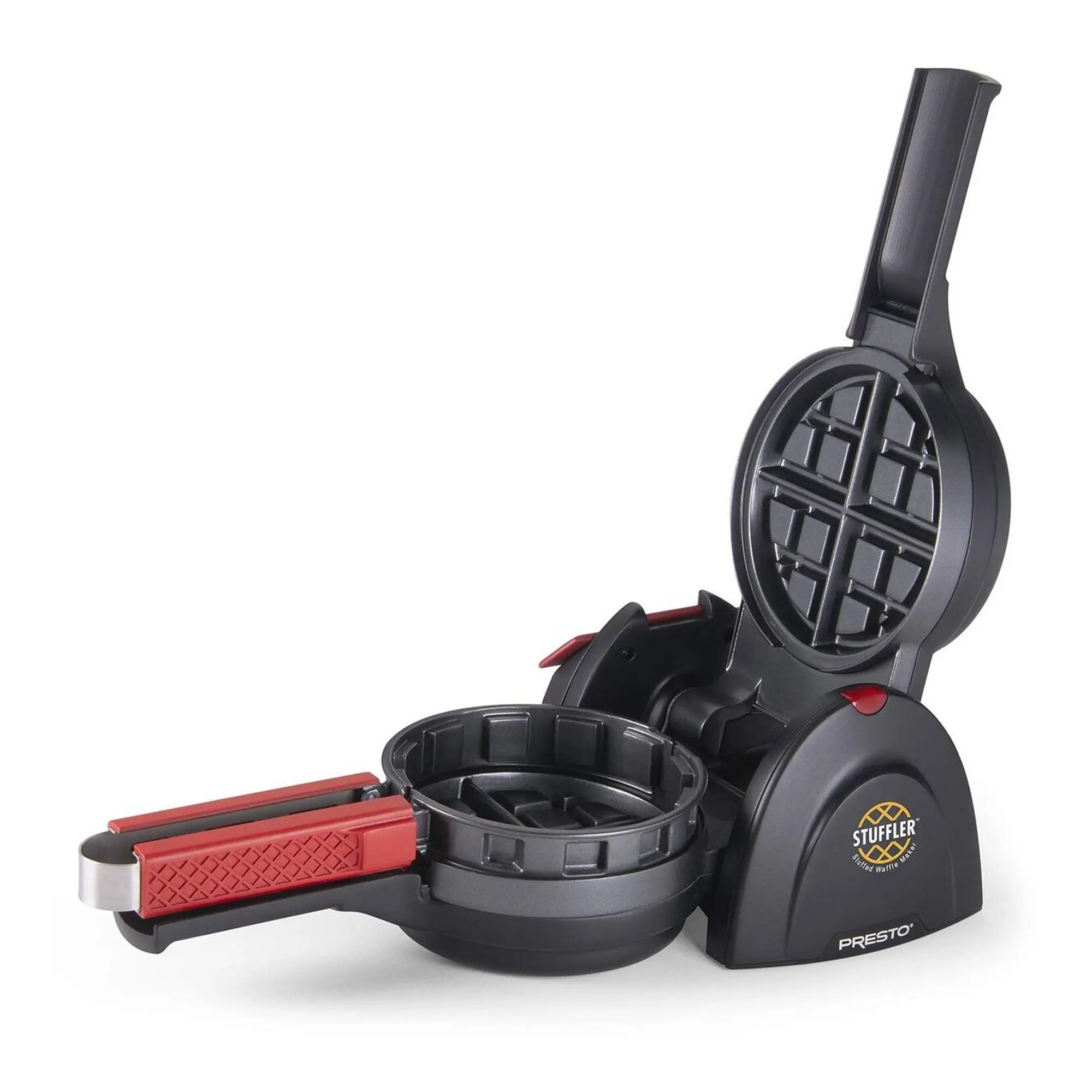 Presto Stuffler Stuffed Belgian Waffle Maker Nonstick Appliance, Large, Black Presto Stuffler Stuffed Belgian Waffle Maker Nonstick Appliance, Large, Black