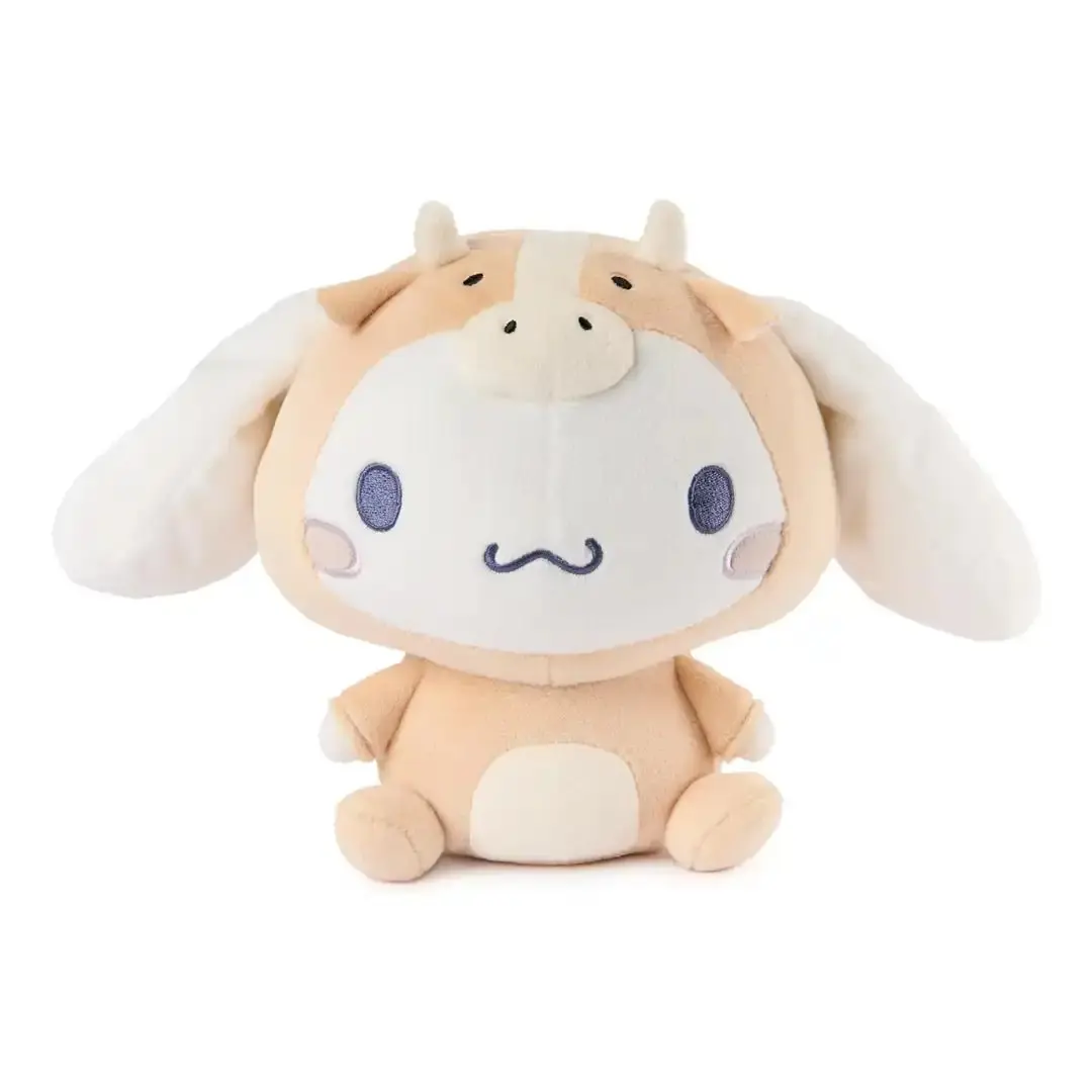 GUND Sanrio Cinnamoroll 6" Unisex Plushie Collectible Stuffed Toy - Rodeo Bull Costume, Floppy Ears, Tiny Horns, Western Twist, Embroidered Muzzle, Kawaii Style (Hello Kitty and Friends Collection, 1+ Years, Yes)