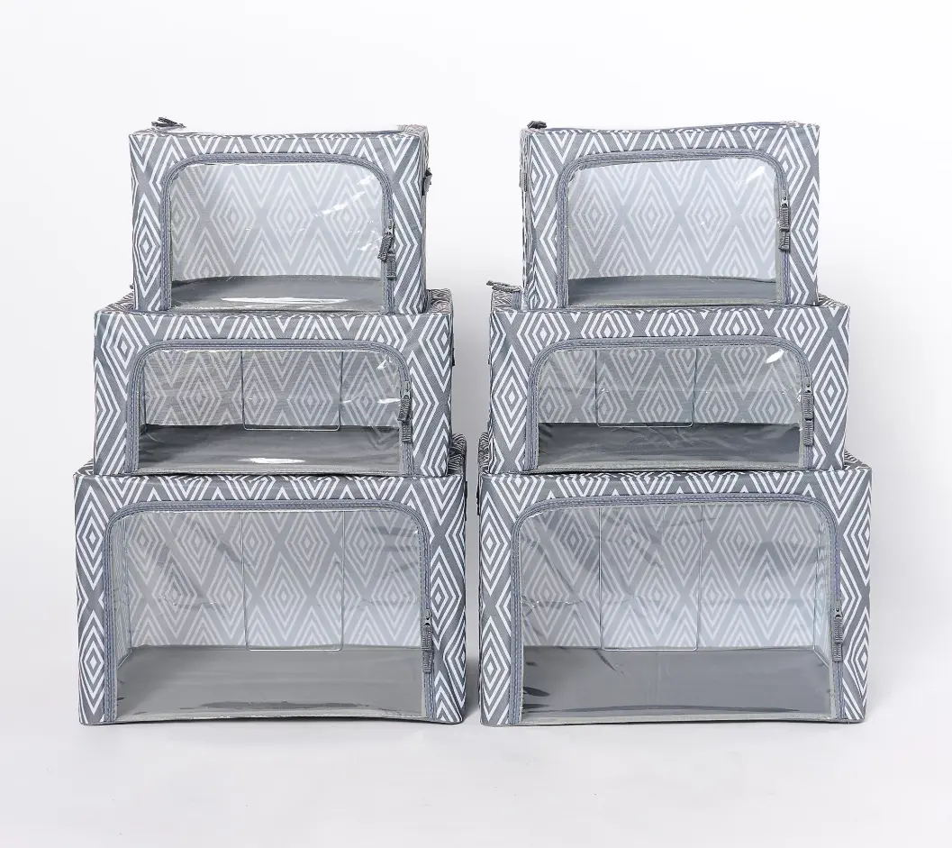 Perie Set of 6 Collapsible Assorted Size Storage Boxes