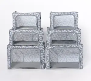 Perie Set of 6 Collapsible Assorted Size Storage Boxes