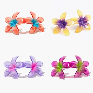 Plumeria Hair Clips Bundle
