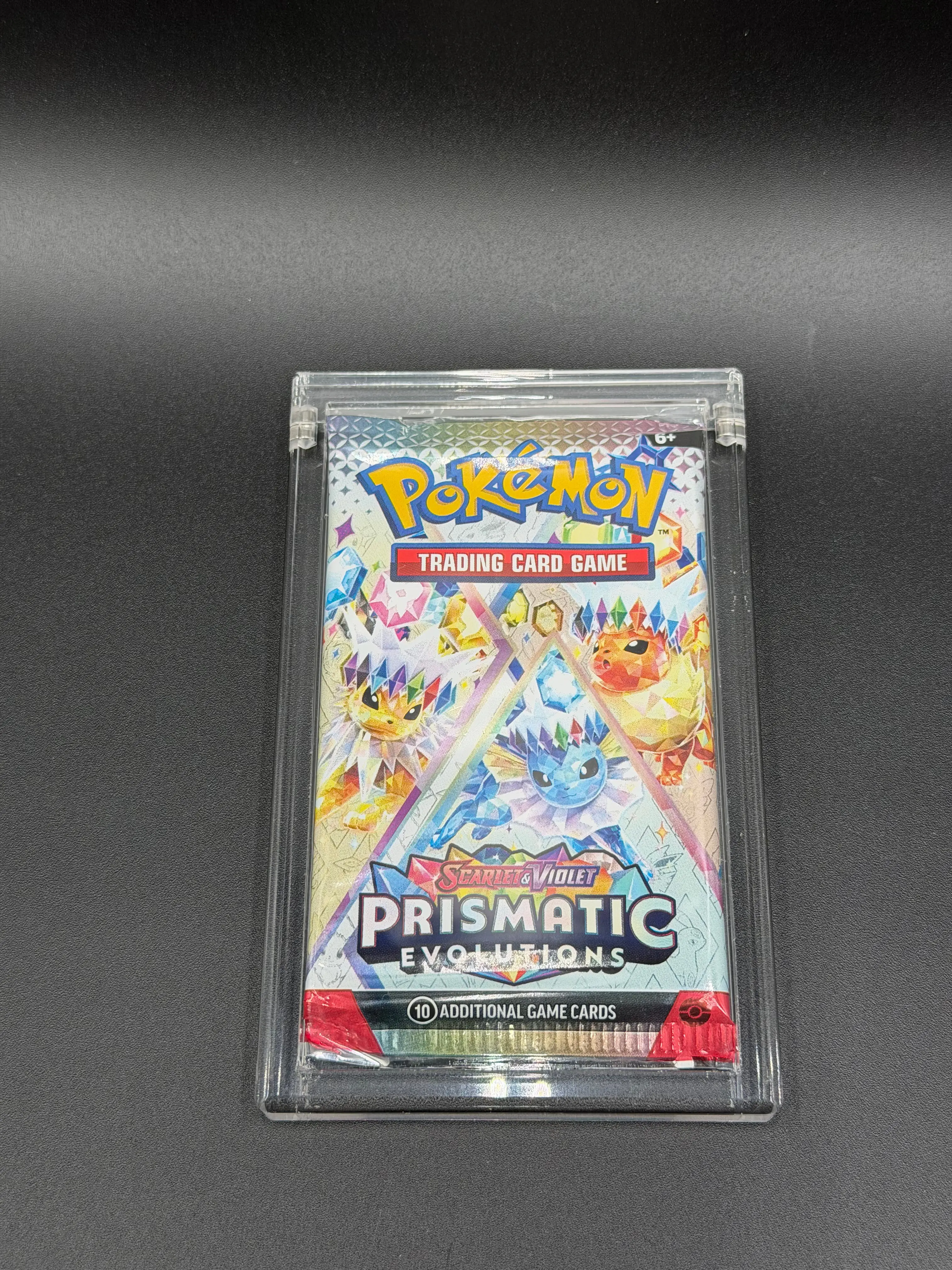 English Booster Pack Acrylic Display Case with Magnetic Lid