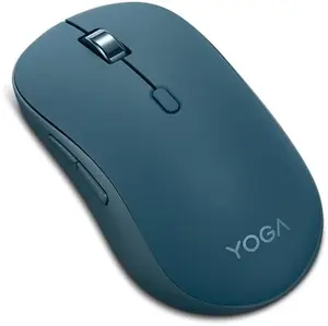 Lenovo Yoga Bluetooth Silent Mouse, 3 Level DPI Adjustment, 36 Month Battery Life, Bluetooth 5.3, 3 Device Paring, Whisper Quiet, Programmable Buttons, Smooth Finish -Tidal Teal