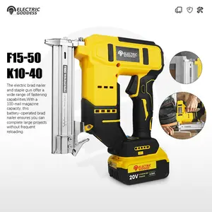 Electric Goddess 20V Brushless 2-in-1 Nail Gun 10-30mm Professional ＆ Low Noise | For Home Improvement & Woodworking Dewalt Pin