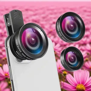 Daily Smartphone Camera Lens 0.45x Ultra Wide Angle + 10x Macro Lens, Universal Clip-On Camera Lens for Most Smartphones