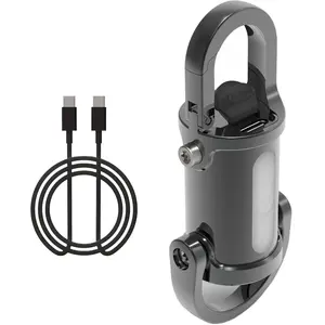 Mini EDC Keychain Flashlight 1200 Lumens Tiny and Portable Light Zinc Alloy Heavy Duty Key Chain USB-C Fast Charging Bi-Directional Output Keychains with Emergency SOS for Outdoor Searching Hiking Activities Survival Gadget Gear Handheld Torch