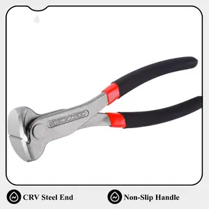 NORIX-7Inch Nail Puller, CRV Steel End cuttingPliers with Blackened and Polished Finish, Non-SlipHandle Nail Remover Tool, End Nippers for PullingNails and Cutting Wires tools mechanic tools r mechanics automotive tools autorepairshop Versatile Durability