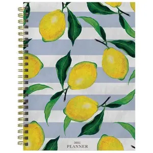 TF Publishing 2025 Weekly/Monthly Planner 8"x6.5" Lemons of Capri: Spiral Binding, January-December, All Ages