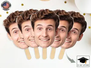 Custom Face on a Stick, Big Head Cutouts, Funny Bachelorette Decorations, Wedding Heads, Groom Head on a Stick, Fat Head