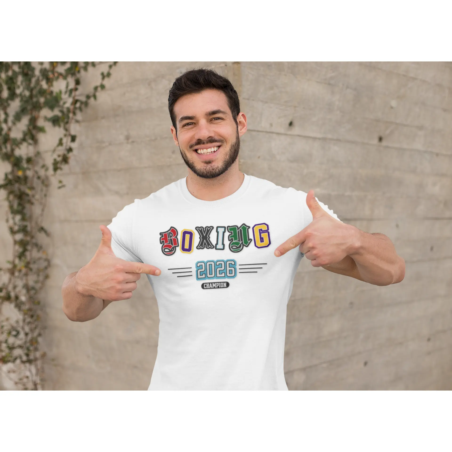 Boxing 2026 Champion Tee | Retro Varsity Sports Shirt | new boxing shirt, 2026 new beginning boxing tee