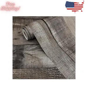 Gray Shiplap Peel and Stick Wallpaper Wood Contact Paper 17.7”x 120”