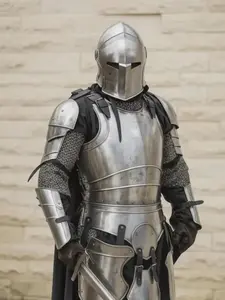 Handmade Medieval Knight Full Armor Suit: Wearable Steel Costume