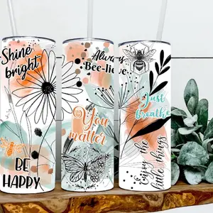 Shine Bright Floral Tumbler