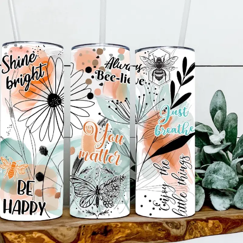 Shine Bright Floral Tumbler