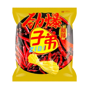 Zidi Spicy Mala Potato Chips - Original Cut, Yunnan Flavor, 100g Snack Pack