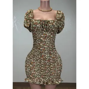 FELICITY SAGE FLORAL DRESS