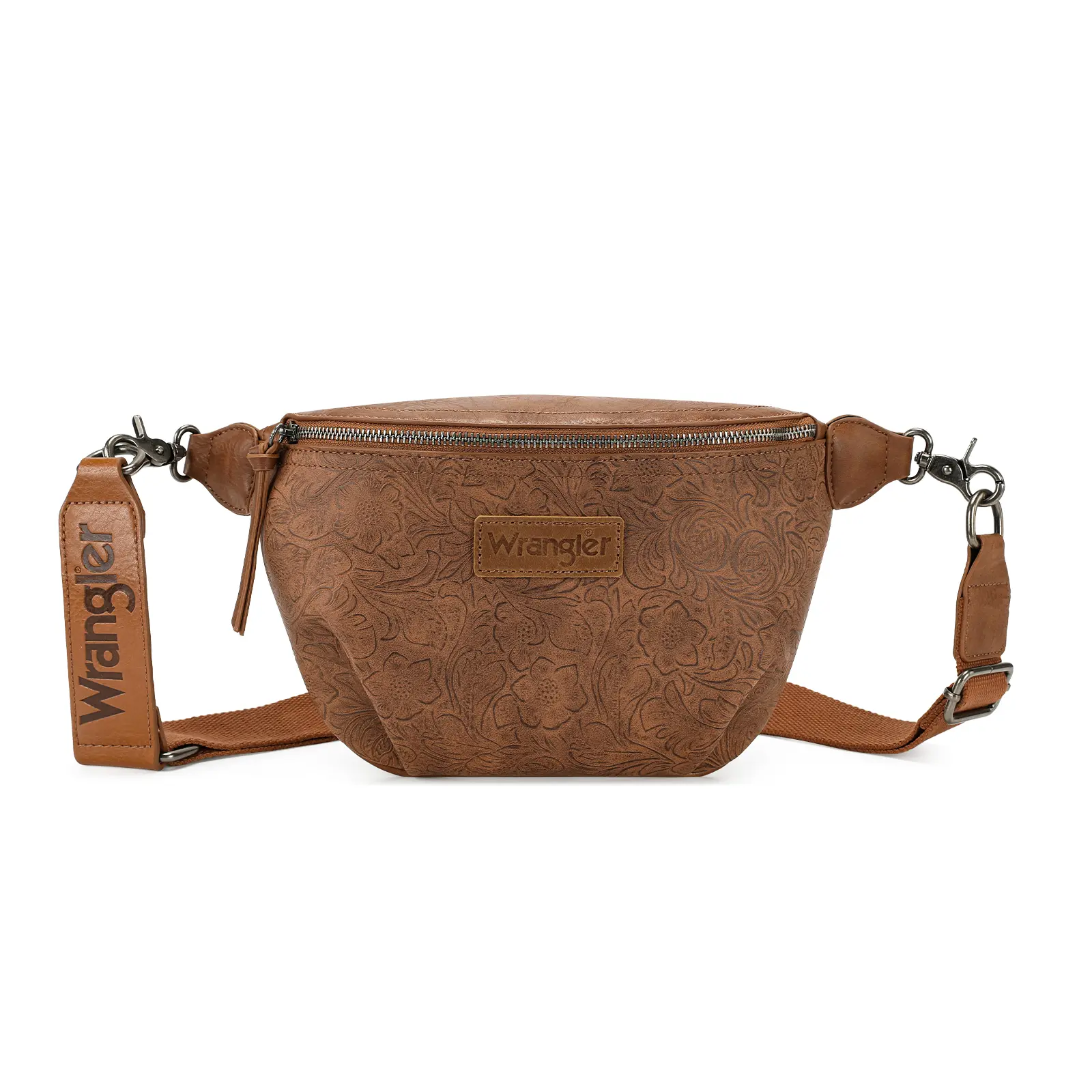 Wrangler Large Fanny Packs for Women Travel Belt Bag with Adjustable Detachable Long Strap