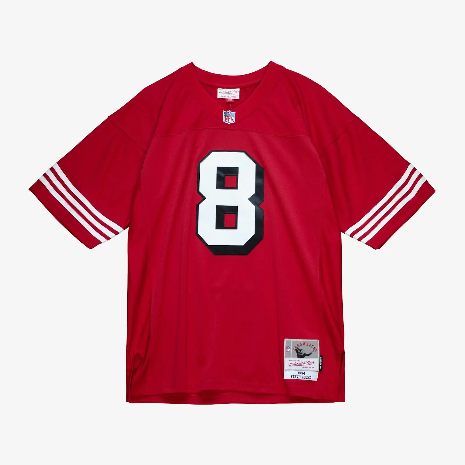 Steve Young San Francisco 49ers 1994 Scarlet Legacy Jersey NFL Throwback Mitchell & Ness