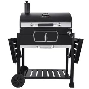 Royal Gourmet Deluxe 30-Inch Charcoal Grill, BBQ Smoker Picnic Camping Patio Backyard Cooking