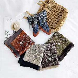 Western Paisley Silk Scarf Bandana