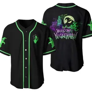 Trendy Oogie Boogie Welcome To Nightmare Unisex Baseball Jerseys, Back To School Shirt, Halloween Gift 3PO