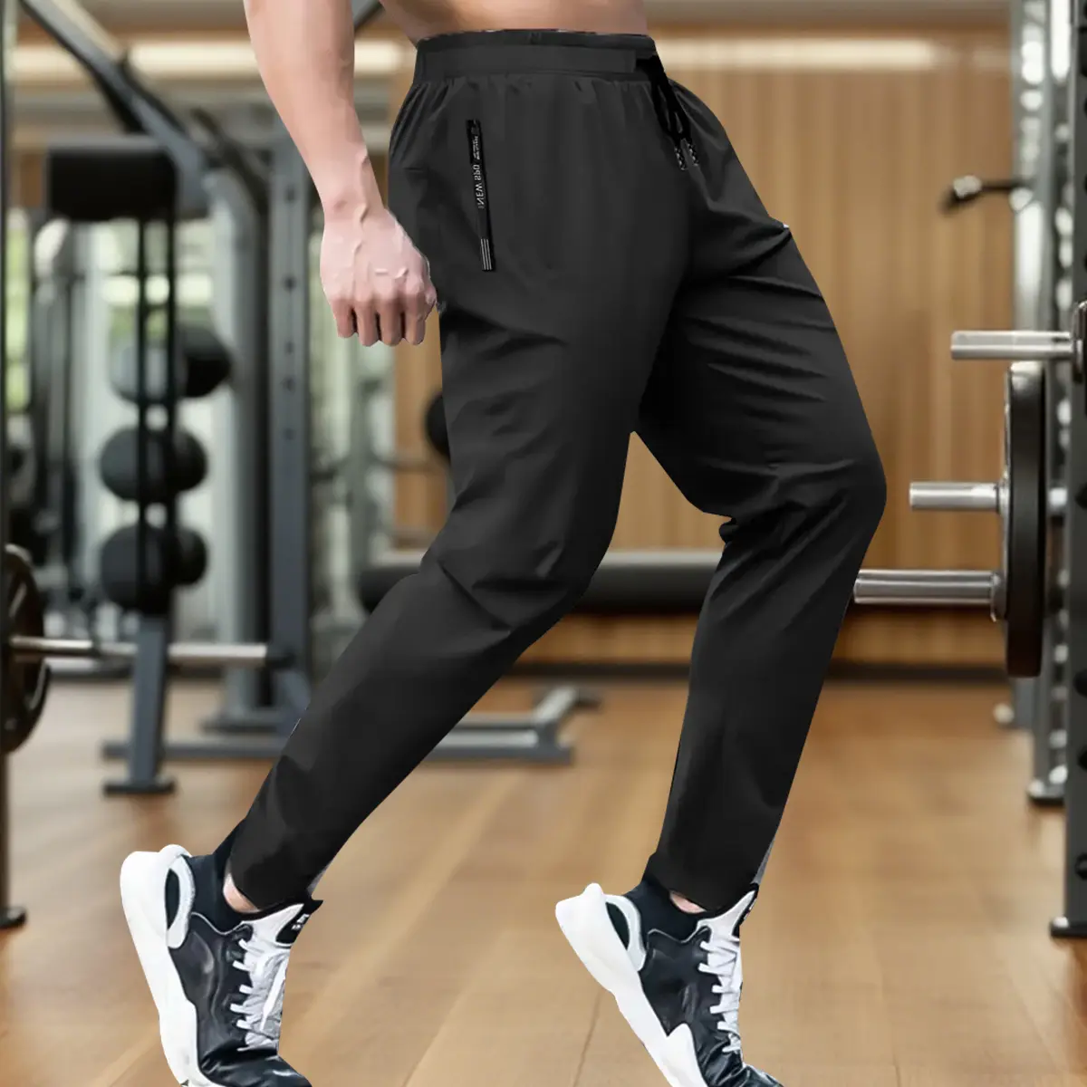 Men's Adjustable Comfort Pants - Male Clothing, Mensfashion, Athleisure, Body-Fitting, Dual-Sport Pants for Running, Hiking