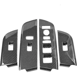 for Honda Pilot 2023 2024 2025 Passport 2026 Accessories Interior Window Lift Switch Panel Cover Trim Carbon Fiber