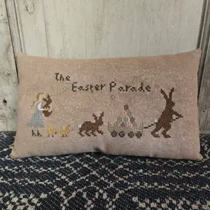The Easter Parade Cross Stitch Pillow