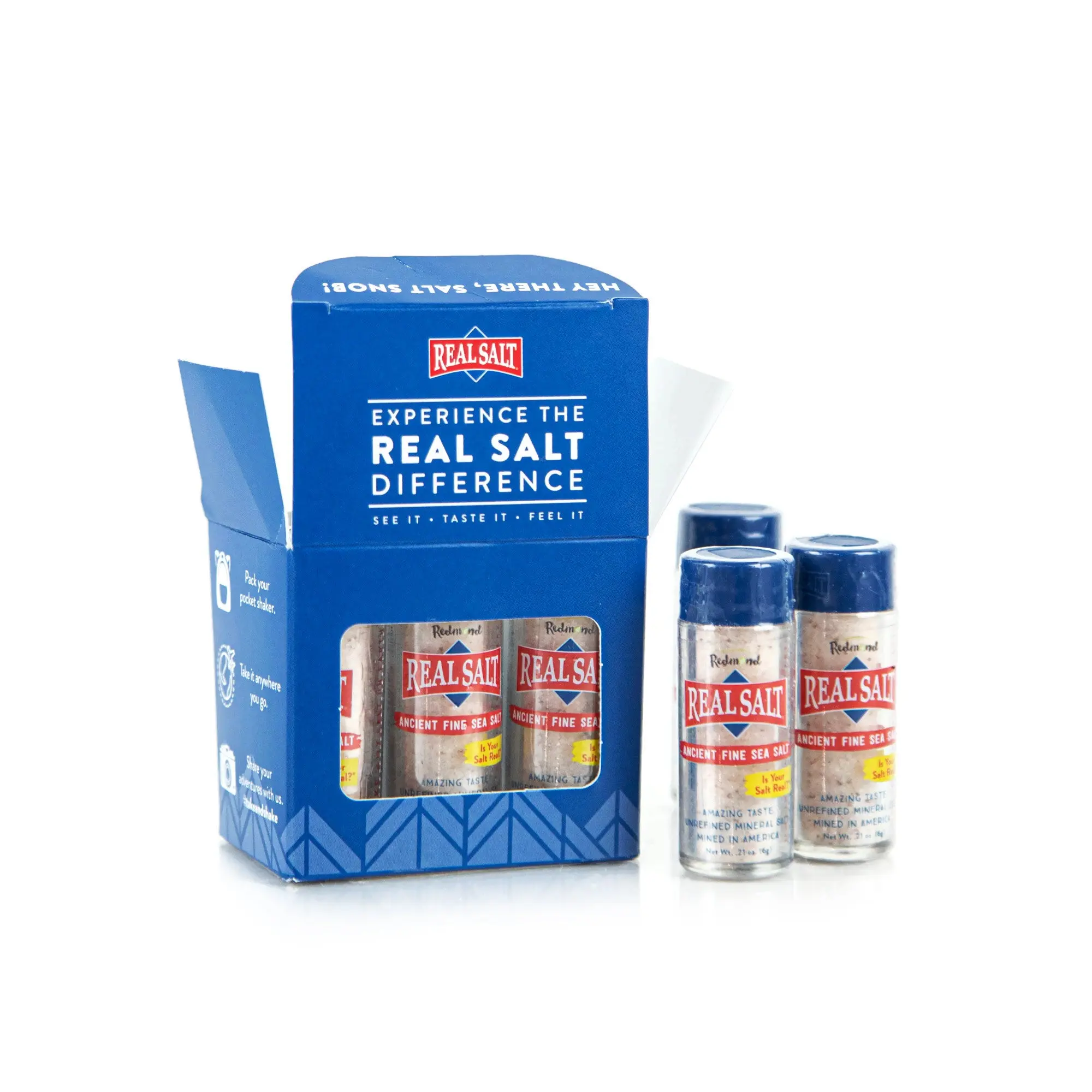 Real Salt Fine Pocket Shaker Pack Real Salt Fine Pocket Shaker Pack