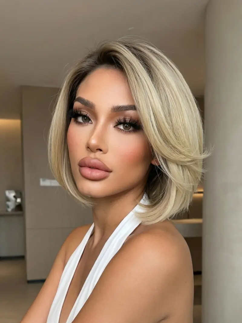 short ombre front lace wig - TikTok Shop display picture 3