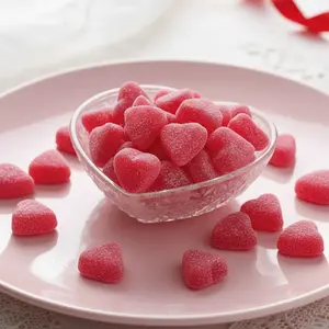 Cherry Jelly Hearts Sugar Sanded Heart Shaped Candy for Valentine’s Day Gifts & Desserts Cherry Jelly Hearts Sugar Sanded Heart Shaped Candy for Valentine’s Day Gifts & Desserts